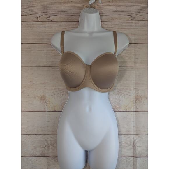 Third Love 24/7 Classic Strapless Bra Size 32G Underwire Beige Nude Tan - Picture 1 of 5